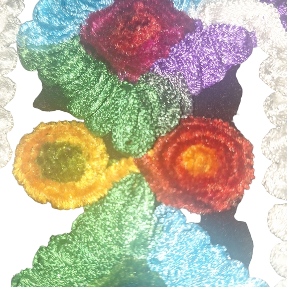 Vibrant Embroidered Small Pouch - Picture 3 of 3